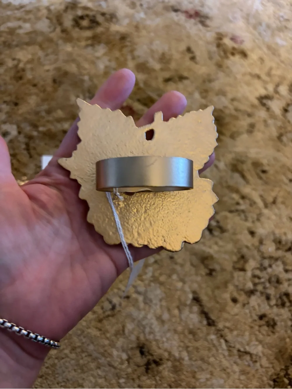 NWT 2 Vividhue + Jayes Studio designer Decorative napkin rings hydrangeas